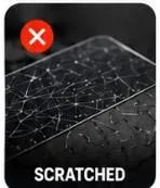 Scratched card — unprotected